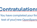 congratulations first os test